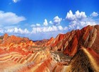 近年観光客に大人気、張掖丹霞地貌