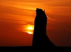 クズルガハ烽火台の夕陽